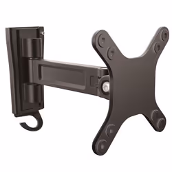 StarTech.com Bras d'écran à montage mural - Pivot simple, 15 kg, 33 cm (13"), 68,6 cm (27"), 75 x 75 mm, 100 x 100 mm, Noir