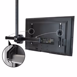 StarTech.com Support plafond court pour télévision à écran plat - Multidirectionnel - Vue supplémentaire 5