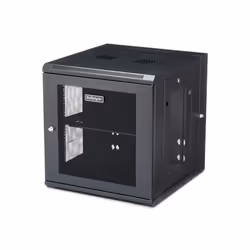 StarTech.com Rack serveur 12U à montage mural - Boîtier armoire serveur à charnières - Jusqu'à 50,8 cm de profondeur, Rack mo ...