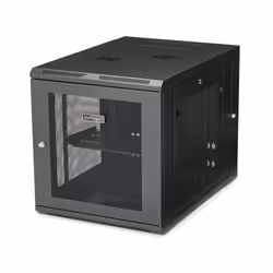 StarTech.com Rack serveur 12U à montage mural - Boîtier armoire serveur à charnières - Jusqu'à 81,2 cm de profondeur, Rack mo ...