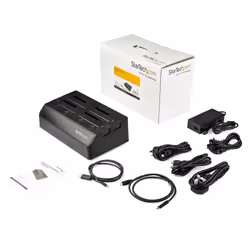 StarTech.com Station d'accueil USB 3.1 (10 Gb/s) pour 4 disques durs SATA III de 2,5" / 3,5" - Dock pour HDD / SSD avec UASP - Vue supplémentaire 5