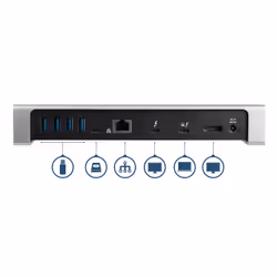 StarTech.com Dock Thunderbolt 3 pour PC portable - Station d'Accueil à Double Écran - Dual 4k 60Hz Displayport - 85W Power Delivery, Hub USB 3.0 6 Ports, SD 4.0, GbE, Audio - Windows & Mac - Vue supplémentaire 4