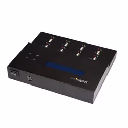 StarTech.com Duplicateur et Effaceur Autonome de 1 à 7 clés USB, Copieur de Plusieurs Clés USB, Copie Système et Fichier et Secteur par Secteur, 1,5 Go/min, Effacement en 3 Passes, Affichage LCD