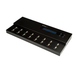 StarTech.com Duplicateur et Effaceur Autonome de 1 à 15 clés USB, Copieur de Plusieurs Clés USB, Copie Système et Fichier et Secteur par Secteur, 1,5 Go/min, Effacement en 3 Passes, Affichage LCD