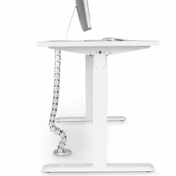 StarTech.com Goulotte passe-câbles avec vertèbres - Gestionnaire de câbles réglable avec quatre conduits et une base lestée