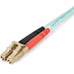 StarTech.com Câble Fibre Optique Multimode de 2m LC/UPC à LC/UPC OM4, Fibre Zipcord 50/125µm LOMMF/VCSEL, Réseaux 100G, Faible Perte d'Insertion, Cordon de Raccordement Fibre LSZH