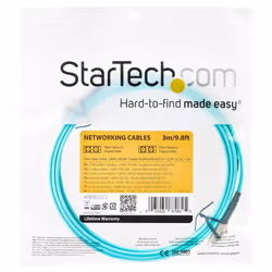 StarTech.com Câble Fibre Optique Multimode de 3m LC/UPC à LC/UPC OM4, Fibre Zipcord 50/125µm LOMMF/VCSEL, Réseaux 100G, Faible Perte d'Insertion, Cordon de Raccordement Fibre LSZH - Vue supplémentaire 4