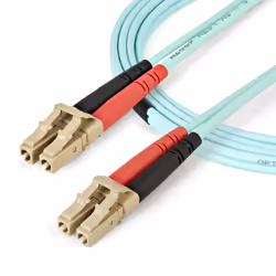 StarTech.com Câble Fibre Optique Multimode de 1m LC/UPC à LC/UPC OM4, Fibre Zipcord 50/125µm LOMMF/VCSEL, Réseaux 100G, Faible Perte d'Insertion, Cordon de Raccordement Fibre LSZH - Vue supplémentaire 4