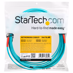 StarTech.com Câble Fibre Optique Multimode de 5m LC/UPC à LC/UPC OM4, Fibre Zipcord 50/125µm LOMMF/VCSEL, Réseaux 100G, Faible Perte d'Insertion, Cordon de Raccordement Fibre LSZH - Vue supplémentaire 5