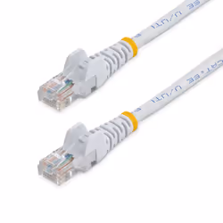 StarTech.com Câble réseau Cat5e sans crochet de 10 m - Blanc, 10 m, Cat5e, U/UTP (UTP), RJ-45, RJ-45