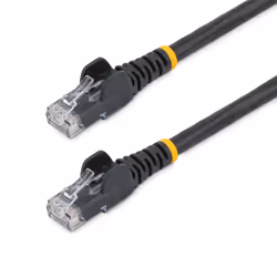 StarTech.com Câble réseau Cat5e sans crochet de 10 m - Noir, 10 m, Cat5e, U/UTP (UTP), RJ-45, RJ-45