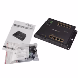StarTech.com Switch Gigabit Ethernet géré à 8 ports PoE+ avec 2 connexions SFP - Fixation murale et accès en façade - Vue supplémentaire 4