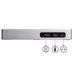 StarTech.com Station d'Accueil USB 3.0 à Double Écran - Dock Universel Type-A pour PC/Ordinateur Portable avec HDMI et DVI/VGA - Hub USB 3.1 Gen 1 5Gbps à 6 Ports, Gbe, Audio - Windows & Mac - Vue supplémentaire 4