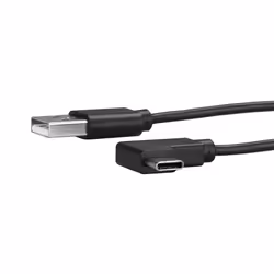 StarTech.com Câble USB-A vers USB-C à angle droit de 1 m - M/M - USB 2.0, 1 m, USB A, USB C, USB 2.0, Mâle/Mâle, Noir