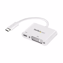 StarTech.com Adaptateur USB-C vers DVI - Convertisseur d'Écran Vidéo 1080p USB Type-C vers DVI-D Single Link avec Chargement  ...