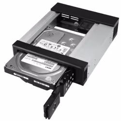 StarTech.com Rack disque dur 5,25" vers 3,5" avec échange à chaud - Backplane HDD / SSD SATA/SAS 3,5" - Sans tiroir - Aluminium - Vue supplémentaire 5