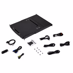 StarTech.com Console KVM à Montage en Rack à Deux Rails HD 1080p - Switch/Console KVM HD VGA à Port Unique - Écran LCD à Montage en Rack/Console Montée en Rack - Tiroir de Rack Serveur - Vue supplémentaire 5