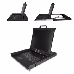 StarTech.com Console KVM en Rack - KVM VGA à port Unique avec Écran LCD 17" pour Rrack de Serveur - Tiroir KVM LCD 1U Universel Complet avec Câbles et Matériel - Support USB - 50 000 MTBF