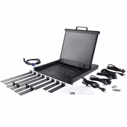 StarTech.com Console KVM en Rack - KVM VGA à port Unique avec Écran LCD 17" pour Rrack de Serveur - Tiroir KVM LCD 1U Universel Complet avec Câbles et Matériel - Support USB - 50 000 MTBF - Vue supplémentaire 6