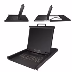 StarTech.com Console KVM à Montage Rack 16 ports avec Câbles de 1,82m - Switch KVM Intégré avec Écran LCD 19" - Tiroir LCD 1U ...