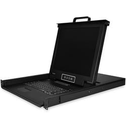 StarTech.com RKCONS1716K support d'ordinateurs 17" Acier Noir 1U