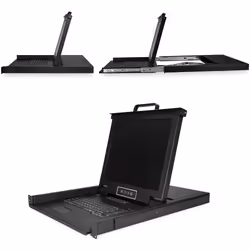 StarTech.com RKCONS1716K support d'ordinateurs 17" Acier Noir 1U