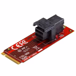 StarTech.com Adaptateur U.2 vers M.2 PCIe pour SSD U.2 NVMe - SFF-8639 - PCI Express 3.0 x4, M.2, U.2, Rouge, CE, FCC, REACH, ...