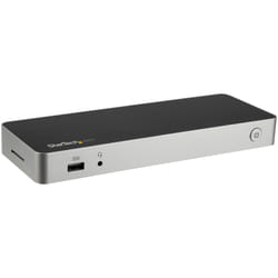 StarTech.com Station d'Accueil USB C - Double Écran HDMI & DisplayPort 4K 30Hz - Dock USB Type-C pour PC Portable 60W PD, SD, Hub 4 ports USB-A 3.0, GbE, Audio - Compatible Thunderbolt 3