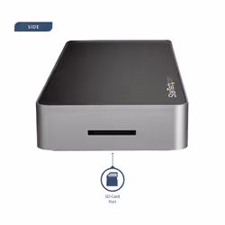 StarTech.com Station d'Accueil USB C - Double Écran HDMI & DisplayPort 4K 30Hz - Dock USB Type-C pour PC Portable 60W PD, SD, Hub 4 ports USB-A 3.0, GbE, Audio - Compatible Thunderbolt 3 - Vue supplémentaire 4