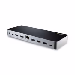 StarTech.com Station d'Accueil USB C Double Écran avec PD 60W pour PC Portables Windows - Dock USB C vers HDMI / DVI - Dock USB 3.1 Gen 1 Type C avec Chargement - Compatible TB3