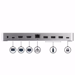 StarTech.com Station d'Accueil USB C Double Écran avec PD 60W pour PC Portables Windows - Dock USB C vers HDMI / DVI - Dock USB 3.1 Gen 1 Type C avec Chargement - Compatible TB3 - Vue supplémentaire 5