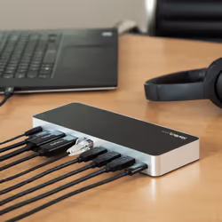 StarTech.com Station d'Accueil USB C Double Écran avec PD 60W pour PC Portables Windows - Dock USB C vers HDMI / DVI - Dock USB 3.1 Gen 1 Type C avec Chargement - Compatible TB3 - Vue supplémentaire 7