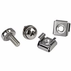 StarTech.com Vis M5 et écrous cages M5 pour rack serveur - Paquet de 20, Vis, Argent, RoHS, 210 g, 20 pièce(s), 125 mm