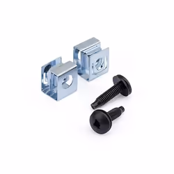 StarTech.com Vis et écrous clip 10-32 pour rack serveur - Paquet de 50, Kit de vissage, Noir, Acier inoxydable, RoHS, 386 g, ...