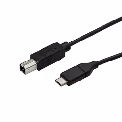 StarTech.com Câble USB-C vers USB-B de 50 cm pour imprimante - USB 2.0, 0,5 m, USB C, USB B, USB 2.0, 480 Mbit/s, Noir