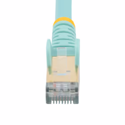 StarTech.com Câble réseau Cat6a STP blindé sans crochet de 1 m - Aqua - Vue supplémentaire 4