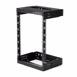 StarTech.com Rack serveur mural 15U - Armoire réseau à cadre ouvert - Profondeur de 30 à 50 cm, Rack monté sur le mur, 15U, 9 ...