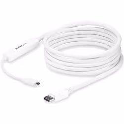 StarTech.com Câble adaptateur USB-C vers DisplayPort 4K 60 Hz de 3 m - Blanc