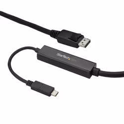StarTech.com Câble adaptateur USB-C vers DisplayPort 4K 60 Hz de 3 m - Noir, 3 m, USB Type-C, DisplayPort, Mâle, Mâle, Droit
