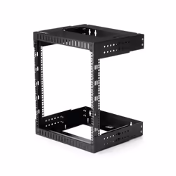 StarTech.com Rack serveur mural 12U - Armoire réseau à cadre ouvert - Profondeur de 30 à 50 cm, Rack monté sur le mur, 12U, 9 ...