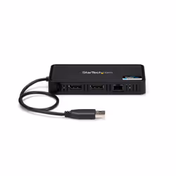 StarTech.com Mini Dock USB 3.0 - Station d'Acceuil USB-A Double Écran avec Vidéo DisplayPort 4K 60Hz & Gigabit Ethernet - Câble 30 cm - Adaptateur USB 3.1 Gen 1 Type-A pour PC Portable - Vue supplémentaire 4