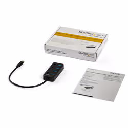 StarTech.com Hub USB 3.0 Type-C 4 Ports avec Commutateurs Individuels par Port (On/Off) - SuperSpeed USB 3.2 Gen 1 (5Gbps) - Alimenté par Bus USB - Portable - Câble 25cm - Vue supplémentaire 5