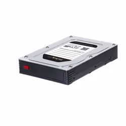StarTech.com 25SATSAS35HD Obturateur de baie de lecteur 8,89 cm (3.5") Panneau de support Noir, Argent