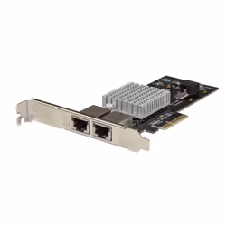 StarTech.com Carte Adaptateur Réseau PCIe 10G à 2 ports - Adapteur d'Interface Réseau Intel-X550AT 10GBASE-T &amp; NBASE-T PC ...