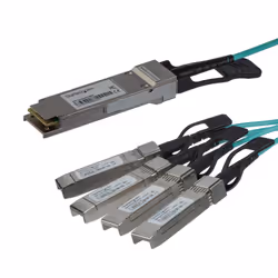 StarTech.com Câble QSFP+ vers 4x SFP+ optique actif (AOC) compatible Cisco QSFP-4X10G-AOC7M - 7 m, 7 m, QSFP+, 4x SFP+