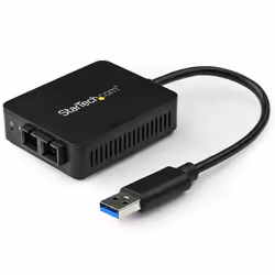 StarTech.com Adaptateur réseau USB 3.0 vers fibre optique SC Gigabit Ethernet jusqu'à 550 m, Avec fil, USB, Fibre, 1000 Mbit/ ...