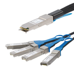 StarTech.com Câble QSFP+ vers 4x SFP+ à connexion directe conforme à MSA - Cordon DAC Twinax de 1 m
