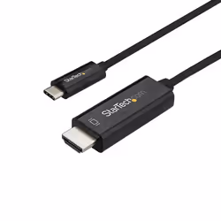 StarTech.com Câble adaptateur USB-C vers HDMI 4K 60 Hz de 2 m - Noir, 2 m, USB Type-C, HDMI, Mâle, Mâle, Droit