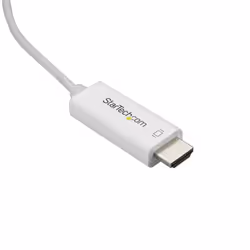 StarTech.com Adaptateur USB-C vers HDMI 3m - Câble Vidéo USB Type C vers HDMI 2.0 - 4K60Hz - Compatible Thunderbolt 3 - Convertisseur USB-C à HDMI - DP 1.2 Alt Mode HBR2 - Blanc