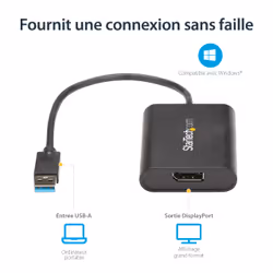 StarTech.com Adaptateur USB 3.0 vers DisplayPort 4K 30Hz - Vue supplémentaire 10